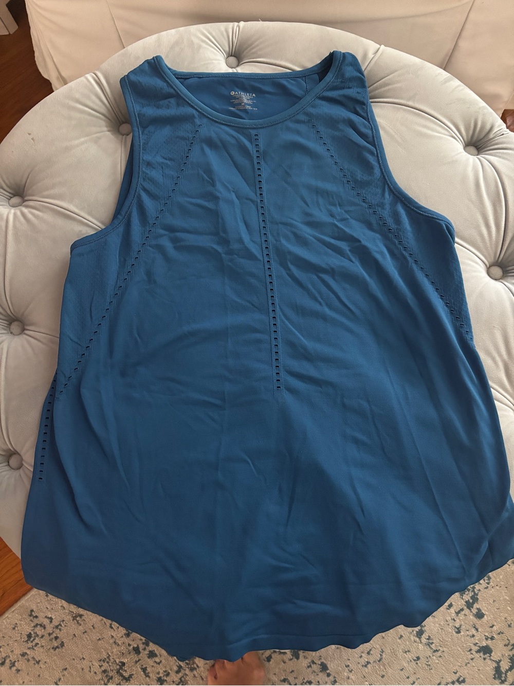 Athleta Teal-Blue Sleeveless Workout Tank